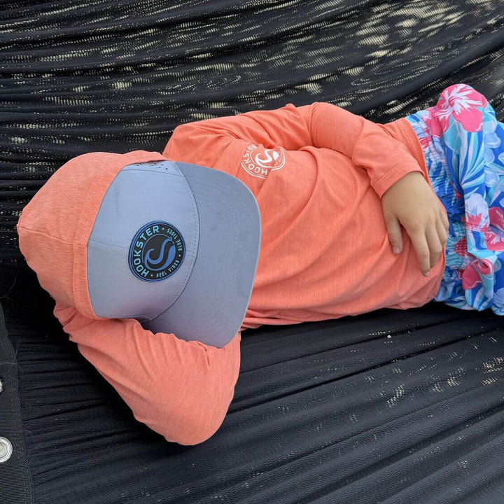 Reel Classic Kids UV Hoodie in Coral