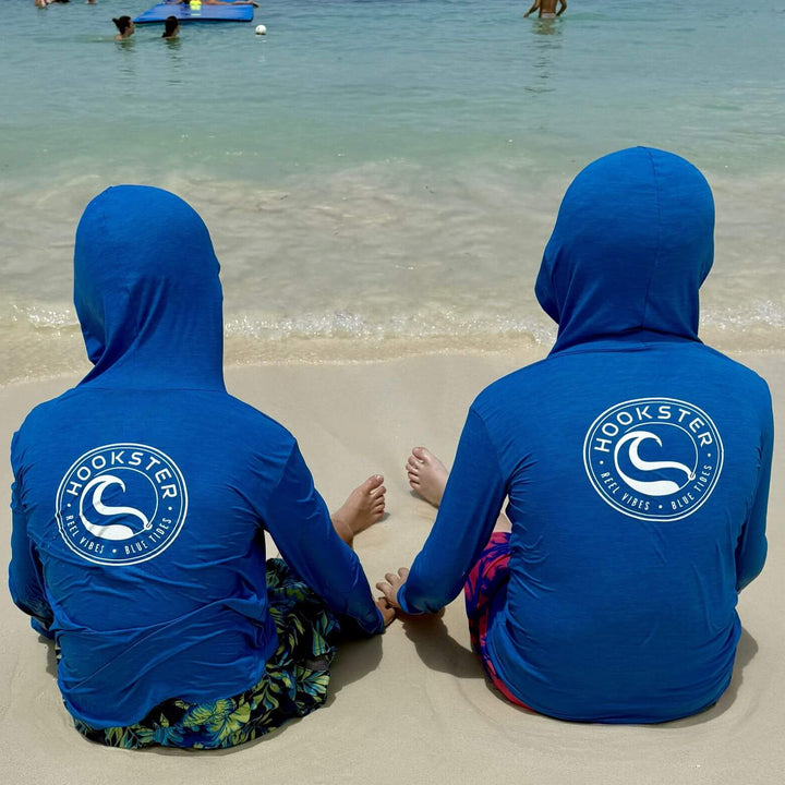 Reel Classic Kids UV Hoodie in Royal Blue