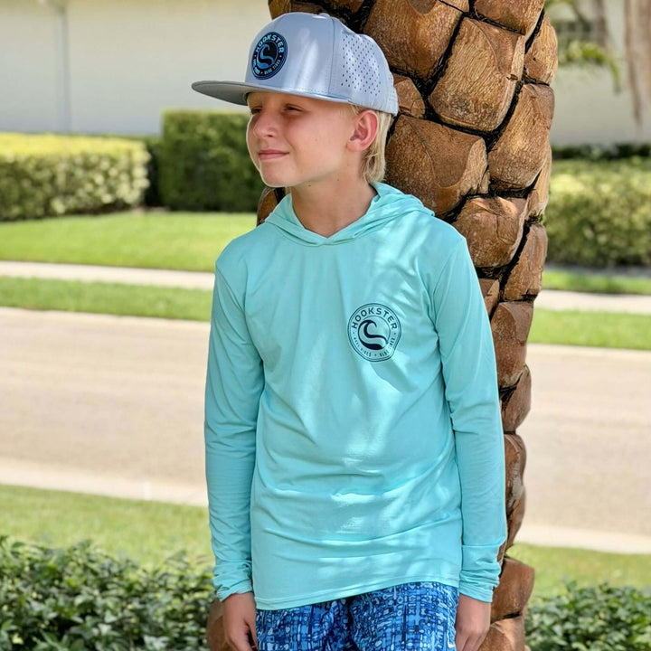Reel Classic Kids UV Hoodie in Mint Green