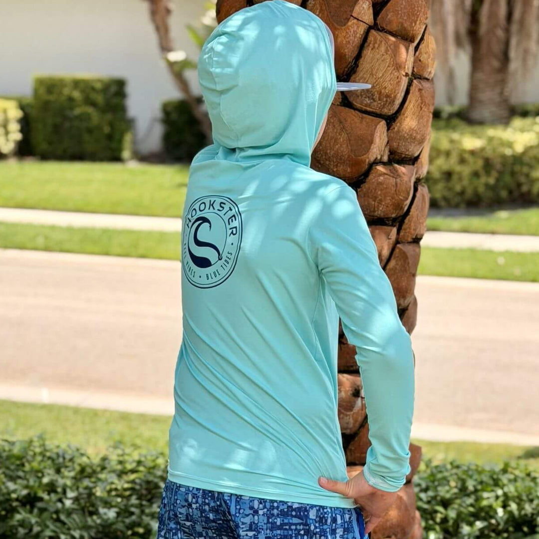 Reel Classic Kids UV Hoodie in Mint Green