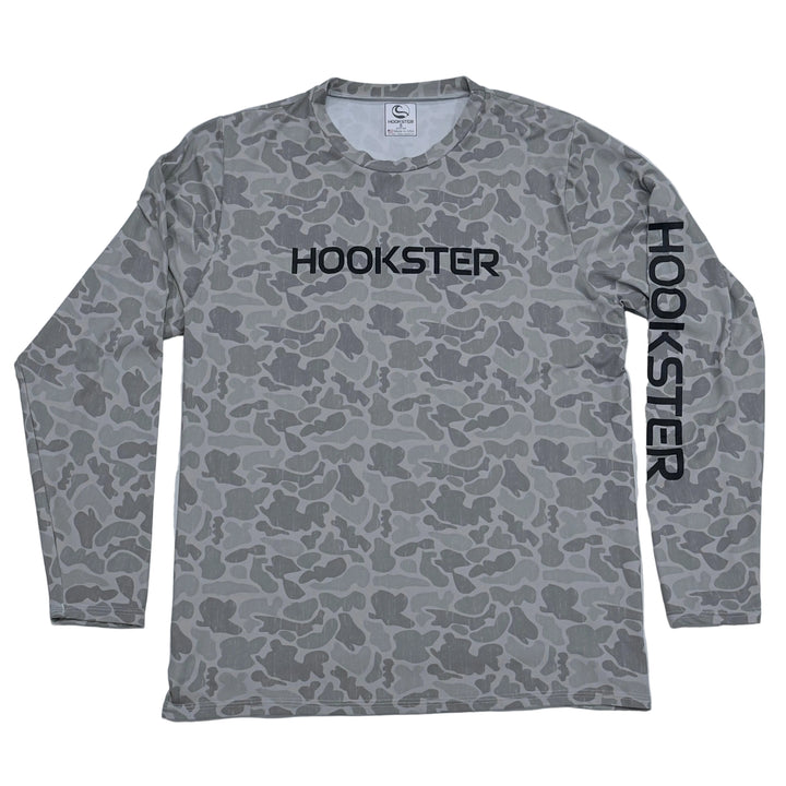Camo long sleeve uv shirt with Hookster
