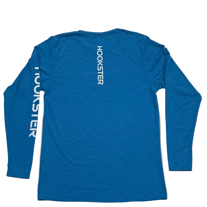 Blue long-sleeve uv  shirt with &